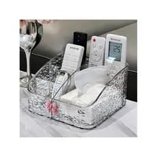 Caixa de armazenamento de controle remoto sala estar mesa café mesa cabeceira multifuncional TV ar condicionado Rack cai