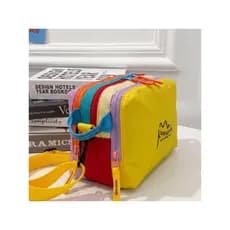 Dopamina contraste cor bolsa saco 2026 novo estilo grande capacidade moda menina saco cosmético passeio portátil saco do