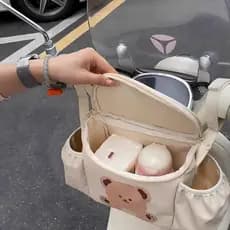 Tram pendurado armazenamento bebê grande capacidade de armazenamento frontal estrela galhan bolso pendurado saco carrinh
