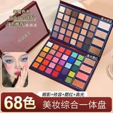 Paleta de sombras genuína de 68 cores, contorno, destaque, Blush, sombra, maquiagem, paleta multifuncional, maquiagem, a