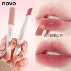 Genuíno novo cristal geléia batom brilho de água espelho lábio esmalte sólido brilho labial hidratante batom barato estu