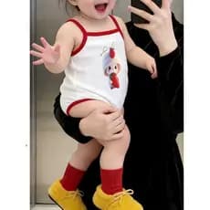 Masculino feminino bebê verão estilingue macacão bebê recém-nascido estilo fino macacão bebê macacão crianças pequenas t