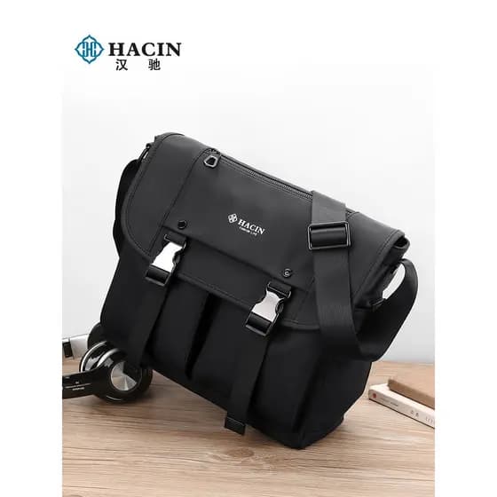 Bolsa de ombro masculina bolsa mensageiro 2026 novo estilo Street Wear bolsa masculina moda estudante Cross-corpo bolsa