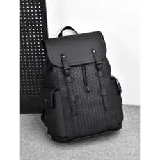 2026 novo estilo mochila masculina tecido impresso textura saco de computador de negócios cor correspondência presbiopia