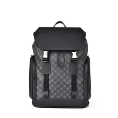 Mochila impressa masculina, textura presbiópica, bolsa para computador de negócios, grande capacidade, mochila de viagem