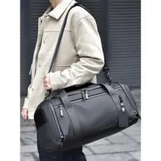 Bolsa de grande capacidade para bagagem, bolsa esportiva para academia, bolsa de viagem para homens e mulheres, separaçã