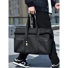 Saco de viagem à prova dwaterproof água seco molhado separação couro sentir grande capacidade viagem de negócios bolsa d