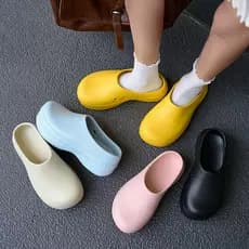 Dopamina Baotou Chef sapatos femininos 2025 verão novo estilo exterior usar sola grossa aumentada respirável Mules sandá