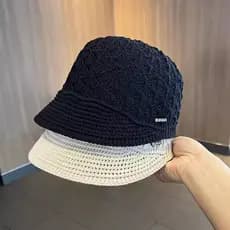 Chapéu feminino oco respirável malha boné de pico feminino All-Match elegante dobrável boné de beisebol equestre Design