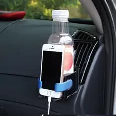 Carro ar condicionado saída de ar suporte de copo de água suporte do telefone móvel carro multifuncional fixo caixa de a