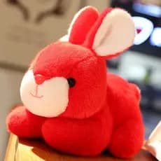 Novo estilo simulação coelho boneca de pelúcia bonito pequeno coelho branco brinquedo crianças boneca presente atacado m