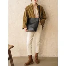 Zhuanshan novo estilo primeira camada vegetal curtido balde saco de grande capacidade Commuter viagem All-Match um-Shou