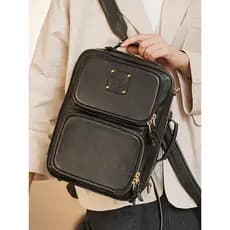 Zhuanshan Original primeira camada vegetal curtido mala novo estilo mochila de couro genuíno Retro ombro saco do mensage