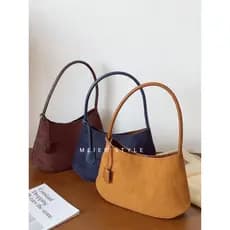 2025 outono inverno Retro camurça camurça axilas saco simples sacola criança mãe bolsa de ombro bolsa Commuter