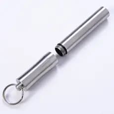 Caixa de palito portátil balde viagem ao ar livre luz pequeno palito pode à prova dwaterproof água Metal palito Mini por