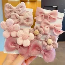 Crianças Bowknot faixa de borracha corda de cabelo do bebê bonito menina cabeça flor não machuca acessórios para o cabel