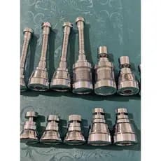 Torneira com filtro de torneira, 22 dentes finos, aço inoxidável, Universal, rotativo, cobre, três velocidades, à prova