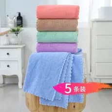 5 pacote macio absorvente Coral velo sem fiapos crianças jardim de infância rosto lavagem pequena toalha bebê Saliva toa