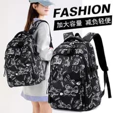 Novos estudantes do ensino médio mochila feminina urso impressão mochila estudantes universitários computador mochila jú