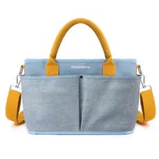 Nova bolsa portátil para mamãe, bolsa jeans para mãe e bebê, bolsa leve para maternidade, isolamento térmico, bolsa para