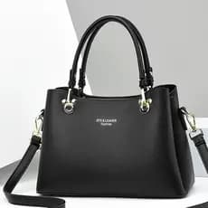 Bolsa feminina portátil de couro macio de grande capacidade 2024 Novo estilo High-End Feeling Atmosfera Bolsa mãe grátis