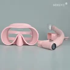 Óculos de mergulho conjunto de Snorkel de secagem completa não-ronco três tesouros máscara equipamento à prova dwaterpro