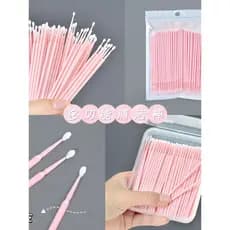 Nano cotonetes de algodão maquiagem dedicada mudança de maquiagem delineador removedor de maquiagem cotonetes de ponta u