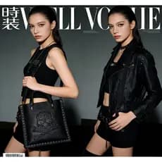 Europeu americano Casual masculino feminino bolsa de ombro único crânio rebite saco portátil saco do mensageiro couro vi