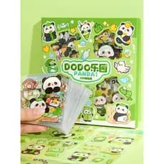 Panda Adesivos 100 Peças Manual Caixa de Presente Manual Adesivos Meninas Crianças Goo Cartão Adesivos Adesivos À Prova
