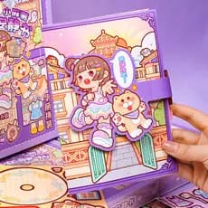 Xiao Ma Potato Quiet Book Novo estilo de memórias de verão sem cortes Influenciador 2025 Brinquedos educativos infantis