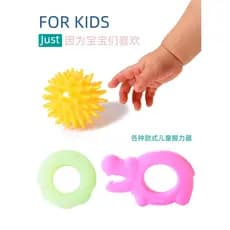 Anel de aperto de Silicone crianças treinamento de aperto bebê dedo força impulsionador crianças jogando instrumento Mus