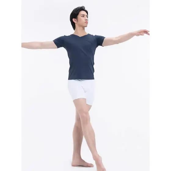 Dan Shige masculino adulto arte exame prática terno Ballet terno Base terno de treinamento masculino com decote em V em