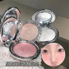 Kakashow monocromático creme de alto brilho diamante quebrado estroboscópio perolado Flash fino tridimensional deitado b