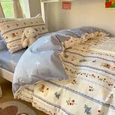 Chengwai dormitório estudantil cama conjunto de três peças cama de solteiro verão lençol colcha capa 100 algodão puro ca