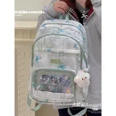 Estilo chinês mochila ins nicho dor saco estilo bidimensional mochila de viagem estudantes do ensino médio classe mochil