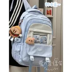 Azul mochila ins nicho júnior meninas do ensino médio japonês mochila estudantes do ensino médio japonês bidimensional s