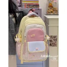 Dopamina mochila júnior meninas do ensino médio contraste cor mochila de alta aparência estudantes do ensino médio menin