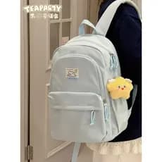 Simples azul mochila júnior meninas do ensino médio ins nicho mochila de alto valor estudantes do ensino médio leve moch