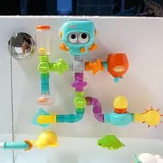 DIY montado tubo bebê brinquedo de banho interior natação crianças jogando água chuveiro do banheiro do bebê presente an