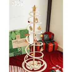 Levaland Influencer ins Criativo Enfeites de Árvore de Natal de Madeira Pingentes Coloridos Dobráveis Reutilizáveis DIY