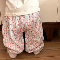 Crianças calças Anti-mosquito dos desenhos animados calças de pijama casa Bloomers calças de bebê Leggings das crianças
