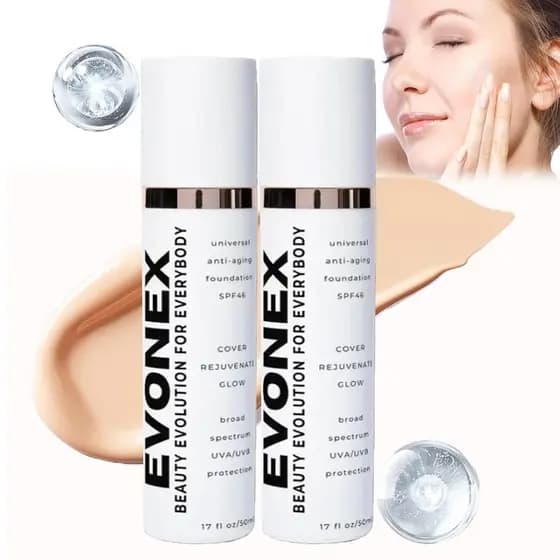 Sérum de Base Anti-Idade Evonex para Mulheres - Maquiagem Anti-Idade (2 peças)