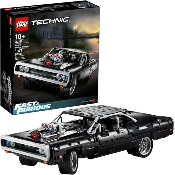 LEGO Technic Fast & Furious Dodge Charger do Dom 4211 - Brinquedo de Blocos de Montar - Kit de Montagem de Modelo de Car
