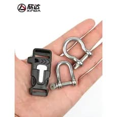 Xinda guarda-chuva corda pulseira acessórios de aço inoxidável em forma de U fivela de bloqueio fivela de aço inoxidável