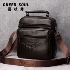 Xizhixiu bolsa masculina de couro genuíno primeira camada de couro bolsa masculina novo estilo bolsa de couro masculina