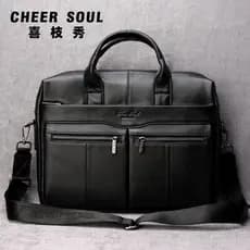 Xizhixiu maleta masculina de couro puro multifuncional bolsa 52cm bolsa de computador Retro primeira camada bolsa de cou