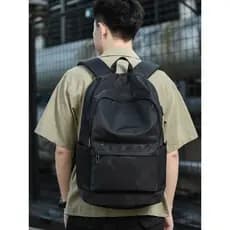 MAJE SHUZI Mochila masculina à prova d'água Oxford Bolsa escolar de grande capacidade Bolsa para computador empresarial