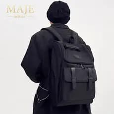 MAJE SHUZI mochila masculina moda tendência júnior estudante do ensino médio feminino estudante universitário lazer do e