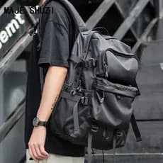 MAJE SHUZI novo estilo estilo japonês na moda mochila masculina grande capacidade mochila de viagem estudante universitá