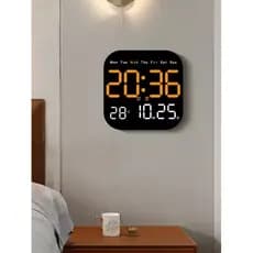 Simples tela grande relógio Digital Multi-função LED quadrado relógio eletrônico sala de estar relógio de parede pode pe